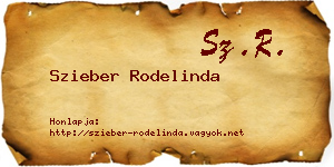 Szieber Rodelinda névjegykártya